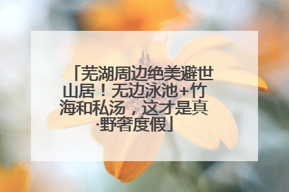 芜湖周边绝美避世山居！无边泳池+竹海和私汤，这才是真·野奢度假