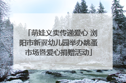 萌娃义卖传递爱心 浏阳市新翼幼儿园举办跳蚤市场暨爱心捐赠活动