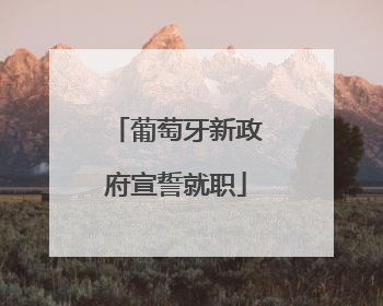 葡萄牙新政府宣誓就职