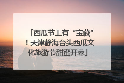 西瓜节上有“宝藏”！天津静海台头西瓜文化旅游节甜蜜开幕