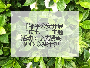 邹平公安开展“庆七一”主题活动：学先贤砺初心 以实干担当护航新征程