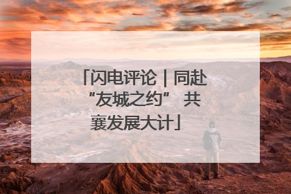 闪电评论｜同赴“友城之约” 共襄发展大计