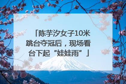 陈芋汐女子10米跳台夺冠后，现场看台下起“娃娃雨”