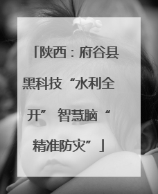 陕西：府谷县黑科技“水利全开” 智慧脑“精准防灾”