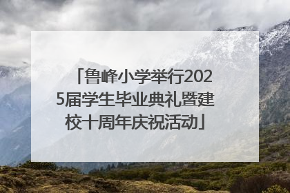 鲁峰小学举行2025届学生毕业典礼暨建校十周年庆祝活动
