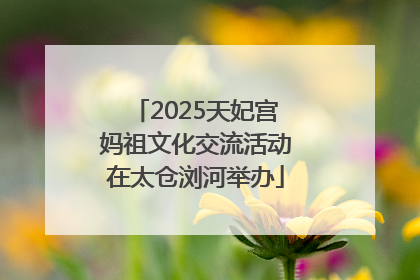 2025天妃宫妈祖文化交流活动在太仓浏河举办