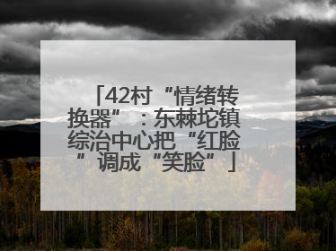 42村“情绪转换器”：东棘坨镇综治中心把“红脸”调成“笑脸”